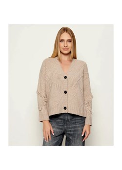 Weekend MaxMara Wełniany kardigan STALLO | Relaxed fit ze sklepu Gomez Fashion Store w kategorii Swetry damskie - zdjęcie 185497063