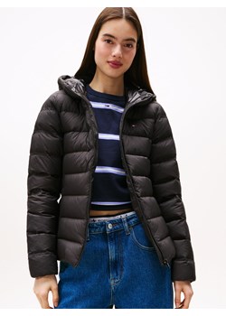 Tommy Jeans Damska kurtka puchowa Kobiety czarny jednolity ze sklepu vangraaf w kategorii Kurtki damskie - zdjęcie 185499134
