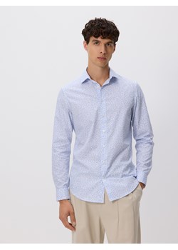 Reserved - Koszula slim fit w drobny wzór - jasnoniebieski ze sklepu Reserved w kategorii Koszule męskie - zdjęcie 185499283