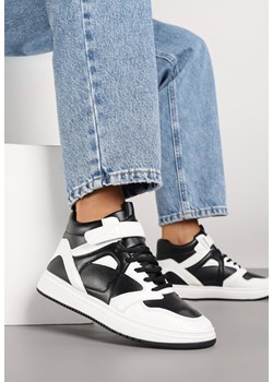 Czarno-Białe Sneakersy z Wysoką Cholewką Ylattia ze sklepu renee.pl w kategorii Buty sportowe damskie - zdjęcie 185499373