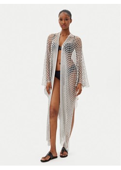 Selmark Kimono BC197 Srebrny Relaxed Fit ze sklepu MODIVO w kategorii Odzież plażowa - zdjęcie 185499571