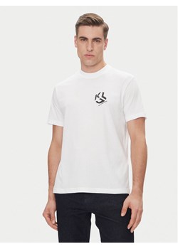 Karl Lagerfeld Jeans T-Shirt A2M17072 Biały Regular Fit ze sklepu MODIVO w kategorii T-shirty męskie - zdjęcie 185499594