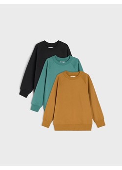 Sinsay - Bluzy w stylu basic 3 pack - brązowy - id: 307DZ-82X - marki Sinsay - 185500954 Sinsay - Bluzy w stylu basic 3 pack - brązowy ze sklepu Sinsay w kategorii Bluzy chłopięce - zdjęcie 185500954