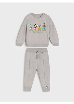 Sinsay - Komplet dresowy z nadrukiem na plecach Mickey Mouse - szary ze sklepu Sinsay w kategorii Komplety niemowlęce - zdjęcie 185500991