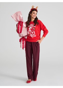 Sinsay - Bluza świąteczna - czerwony ze sklepu Sinsay w kategorii Bluzy damskie - zdjęcie 185501043
