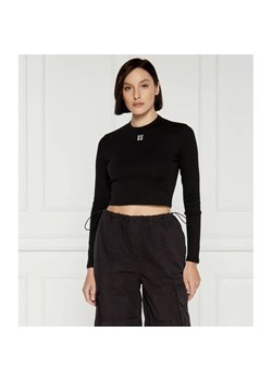 HUGO Bluzka | Cropped Fit ze sklepu Gomez Fashion Store w kategorii Bluzki damskie - zdjęcie 185501174