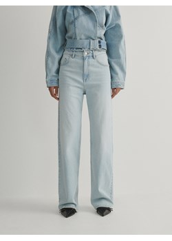 Reserved - Jeansy wide leg - niebieski ze sklepu Reserved w kategorii Jeansy damskie - zdjęcie 185502120