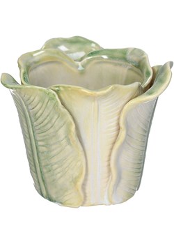 Kersten Doniczka &quot;Cabbage&quot; w kolorze kremowo-zielonym - wys. 8,2 x Ø 10,8 cm ze sklepu Limango Polska w kategorii Doniczki i osłonki - zdjęcie 185503020