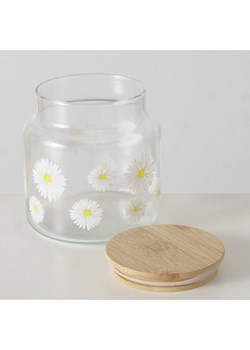 Boltze Słoik &quot;Daisy&quot; w kolorze biało-jasnobrązowym - wys. 11 x Ø 10 cm ze sklepu Limango Polska w kategorii Pojemniki kuchenne - zdjęcie 185503153