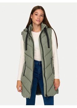 JDY Kamizelka Skylar 15220630 Zielony Regular Fit ze sklepu MODIVO w kategorii Kamizelki damskie - zdjęcie 185503402
