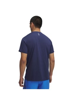 Męska koszulka do biegania Under Armour UA Launch Shortsleeve - granatowa ze sklepu Sportstylestory.com w kategorii T-shirty męskie - zdjęcie 185504474