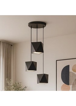 Brązowa 3 punktowa lampa wisząca MAJORKA z kaskadowymi abażurami ze sklepu Lysne w kategorii Lampy wiszące - zdjęcie 185506803