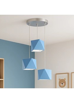 Niebieska 3 punktowa lampa wisząca do pokoju dziecięcego MAJORKA ze sklepu Lysne w kategorii Lampy dziecięce - zdjęcie 185506811