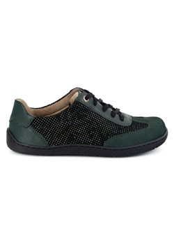 Buty BAREFOOT damskie skórzane minimalistyczne 1287 zielone ze sklepu butyolivier w kategorii Półbuty damskie - zdjęcie 185506971