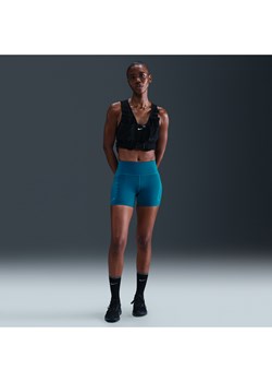 Damskie przylegające spodenki do biegania z wysokim stanem i kieszeniami 10 cm Nike Swift - Niebieski ze sklepu Nike poland w kategorii Szorty - zdjęcie 185507001