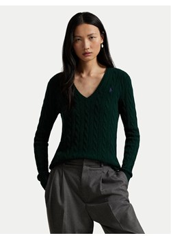 Polo Ralph Lauren Sweter 211971866009 Zielony Slim Fit ze sklepu MODIVO w kategorii Swetry damskie - zdjęcie 185507571