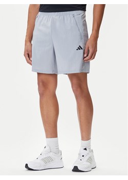 adidas Szorty sportowe Train Essentials Woven Training JX2716 Szary Regular Fit ze sklepu MODIVO w kategorii Spodenki męskie - zdjęcie 185507653