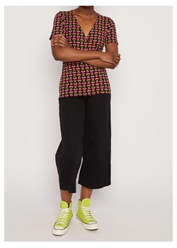 Blutsgeschwister Koszulka "Mon Soleil Cachetutti frutti" w kolorze koralowo-czarnym ze sklepu Limango Polska w kategorii Bluzki damskie - zdjęcie 185508510