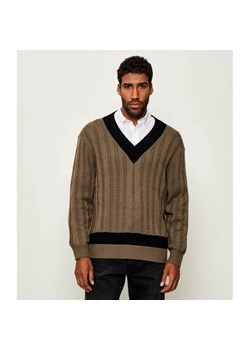 HUGO Sweter Stiggid | Oversize fit | z dodatkiem wełny ze sklepu Gomez Fashion Store w kategorii Swetry męskie - zdjęcie 185509593