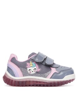 Sneakersy Geox B Lightyloo B5661A 002AS C1006 Szary ze sklepu eobuwie.pl w kategorii Buty sportowe dziecięce - zdjęcie 185509621