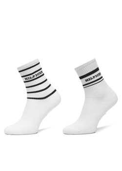 Zestaw 2 par wysokich skarpet damskich Tommy Hilfiger 701236457 Écru ze sklepu eobuwie.pl w kategorii Skarpetki damskie - zdjęcie 185509681