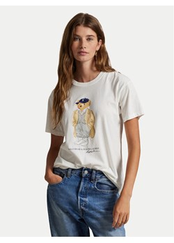 Polo Ralph Lauren T-Shirt 211971752001 Biały Straight Fit ze sklepu MODIVO w kategorii Bluzki damskie - zdjęcie 185510501