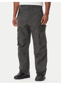 G-Star Raw Spodnie materiałowe R-3N D25224-D191 Szary Straight Fit ze sklepu MODIVO w kategorii Spodnie męskie - zdjęcie 185510584