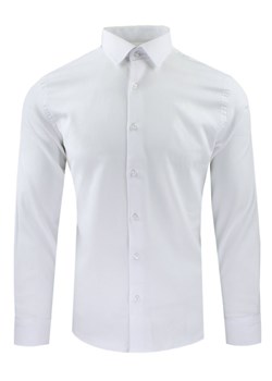 Taliowana Koszula Wizytowa, Męska - Victorio - Biała, Elegancka KSDWVCTO820slim ze sklepu JegoSzafa.pl w kategorii Koszule męskie - zdjęcie 185512103