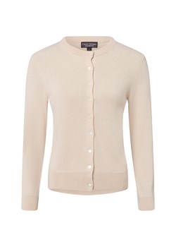 Franco Callegari Damski kardigan z czystego kaszmiru Kobiety Kaszmir piaskowy jednolity ze sklepu vangraaf w kategorii Swetry damskie - zdjęcie 185512450
