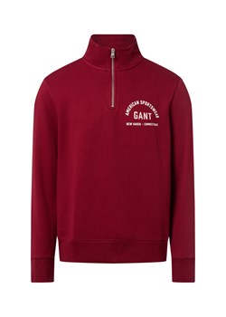 Gant Bluza męska Mężczyźni bordowy jednolity ze sklepu vangraaf w kategorii Bluzy męskie - zdjęcie 185512462