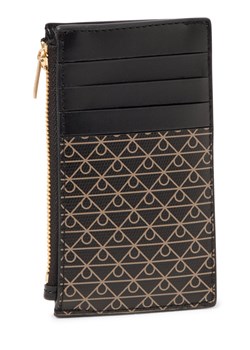 Calvin Klein Damskie etui na karty Kobiety Sztuczna skóra czarny wzorzysty ze sklepu vangraaf w kategorii Portfele damskie - zdjęcie 185512500