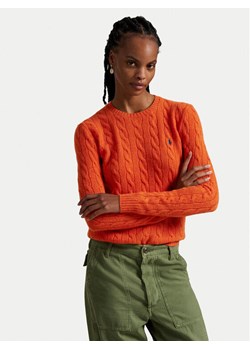 Polo Ralph Lauren Sweter 211971865010 Pomarańczowy Slim Fit ze sklepu MODIVO w kategorii Swetry damskie - zdjęcie 185514172