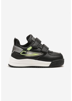Czarno-Zielone Buty Sportowe Sneakersy ze Skórzaną Wkładką i Cieniowaniem Rilenissa ze sklepu born2be.pl w kategorii Buty sportowe dziecięce - zdjęcie 185514871