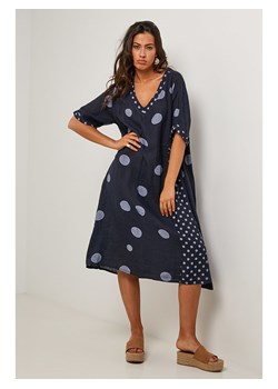 Le Monde du Lin Lniana sukienka w kolorze granatowym ze sklepu Limango Polska w kategorii Sukienki - zdjęcie 185515994