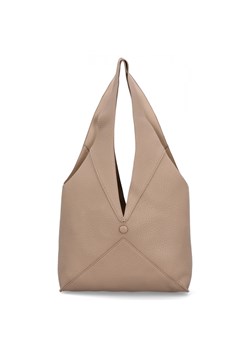 Torebka Shopper Bag z Kosmetyczką firmy Herisson 1901F731 Ciemno Beżowa ze sklepu PaniTorbalska w kategorii Torebki worki - zdjęcie 185516191