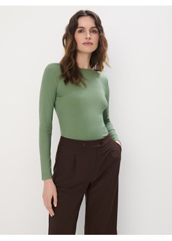 Mohito - Dopasowana zielona bluzka - oliwkowy ze sklepu Mohito w kategorii Bluzki damskie - zdjęcie 185517941