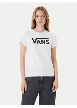 Vans T-Shirt Wm Flying V Crew Tee VN0A3UP4 Biały Regular Fit ze sklepu MODIVO w kategorii Bluzki damskie - zdjęcie 185521582