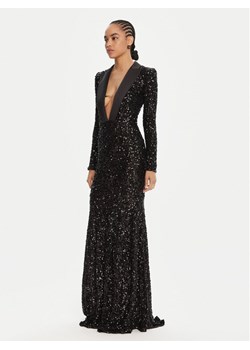 Elisabetta Franchi Sukienka wieczorowa AB-R13-56E2-V860 Czarny Regular Fit ze sklepu MODIVO w kategorii Sukienki - zdjęcie 185521624