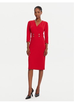 Rinascimento Sukienka koktajlowa CFC0126151003 Czerwony Slim Fit ze sklepu MODIVO w kategorii Sukienki - zdjęcie 185521642