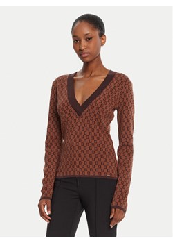 Gaudi Sweter 521FD53025 Brązowy Regular Fit ze sklepu MODIVO w kategorii Swetry damskie - zdjęcie 185521672