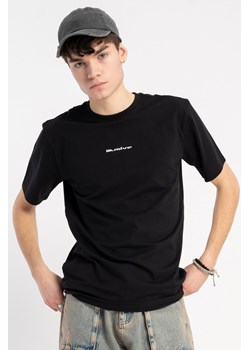 Czarny t-shirt z kontrastowym nadrukiem, kolor - czarny, rozmiar - 170 ze sklepu REPORTER w kategorii T-shirty chłopięce - zdjęcie 185522824