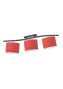 Czerwona lampa sufitowa do sypialni CARTAGENA potrójna z regulowanymi abażurami ze sklepu Lysne w kategorii Lampy sufitowe - zdjęcie 185523343