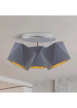 Potrójna lampa sufitowa LED regulowana MINORKA GOLD w stylu skandynawskim ze sklepu Lysne w kategorii Lampy sufitowe - zdjęcie 185523541
