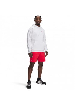 Męskie spodenki dresowe Under Armour Project Rock Icon Flc Short - czerwone ze sklepu Sportstylestory.com w kategorii Spodenki męskie - zdjęcie 185524393