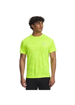 Męska koszulka do biegania Under Armour UA Launch Camo SS - żółta ze sklepu Sportstylestory.com w kategorii T-shirty męskie - zdjęcie 185524643