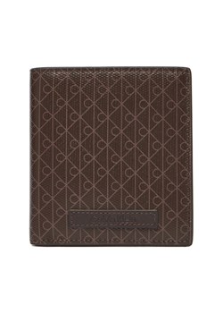 Duży Portfel Damski Calvin Klein Coated Ns Slim Billfold LV04D1084G Brązowy ze sklepu eobuwie.pl w kategorii Portfele damskie - zdjęcie 185525384