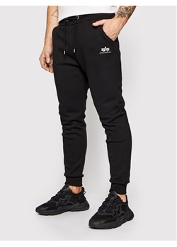 Alpha Industries Spodnie dresowe Basic Jogger 116370 Czarny Slim Fit ze sklepu MODIVO w kategorii Spodnie męskie - zdjęcie 185525612