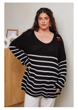 Curvy Lady Sweter w kolorze czarnym ze sklepu Limango Polska w kategorii Swetry damskie - zdjęcie 185527833