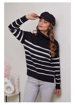 Soft Cashmere Golf w kolorze czarno-białym - id: 16442034 - marki Soft Cashmere - 185527914 Soft Cashmere Golf w kolorze czarno-białym ze sklepu Limango Polska w kategorii Swetry damskie - zdjęcie 185527914