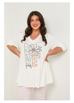 Curvy Lady Bluzka w kolorze białym ze sklepu Limango Polska w kategorii Bluzki damskie - zdjęcie 185529054